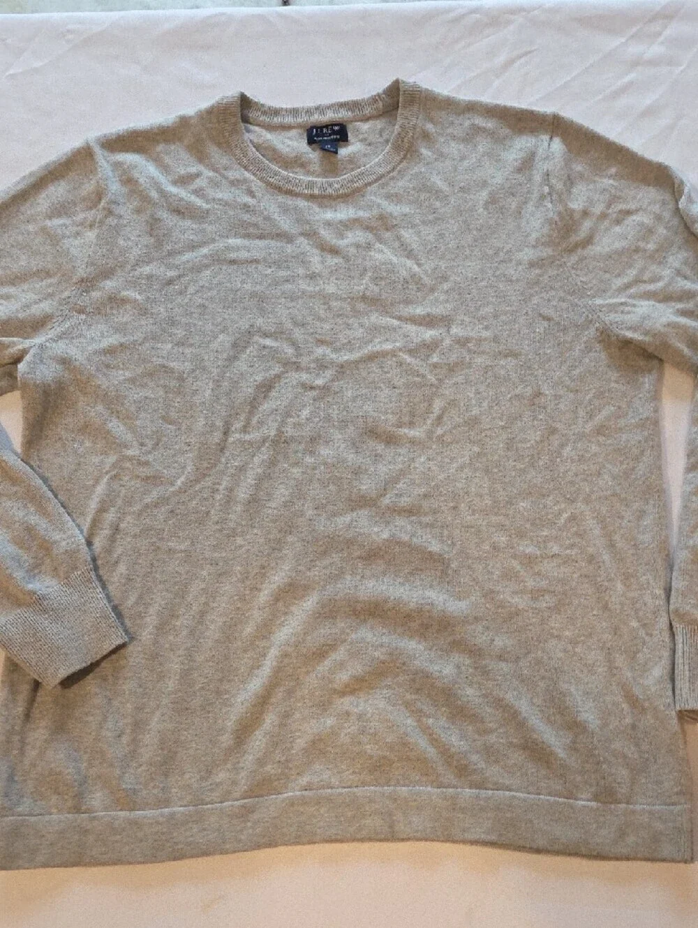 J. Crew Men’s Crewneck Sweater in Heather Light Gray